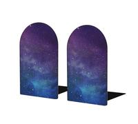 Fermalibri in legno con stampa interstellare Universo con stelle, robusto ed elegante, ottimo regalo per gli amanti dei libri