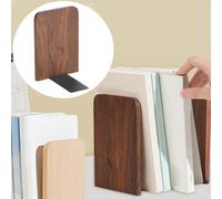 Fermalibri in legno, moderno ed elegante, fermalibri pesanti per scrivania,