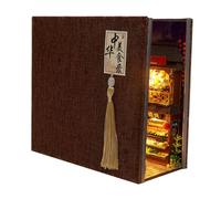 Fermalibri in legno per la casa delle bambole, per ragazze, ragazzi, ragazzi e bambini