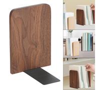 Fermalibri in legno, semplice decorazione per scrivania da ufficio,