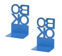 Fermalibri in metallo con lettera scavata per scaffali fermalibri decorativi resistenti per scrivania a forma di T fermalibri