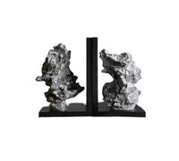 Fermalibri in Pietra Zen Cinese, Simulazione di fermalibri, Ornamento da scrivania for librerie e scrivania da Ufficio Supporti per fermalibri