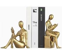 Fermalibri in Porcellana, Decorazioni per Scrivania, Fermalibri per La Decorazione Domestica per Libri Pesanti, Gold