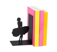 Balvi - Marilyn fermalibri Decorativo in Metallo di Colore Nero. Design Originale