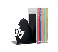 Balvi - Sherlock fermalibri Decorativo in Metallo di Colore Nero. Design Originale
