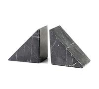 Fermalibri moderni e resistenti Marmo nero Libri di studio geometrici for ufficio antiscivolo decorativi for desktop Scaffale for libri