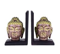 Fermalibri Per Biblioteca Figure europee retrò Buddha Bookend Resin Book Ends Decorazione della casa Decorazione for ufficio Studio Dello Studio Bookend Ornaments Desktop Decor Reggilibri Portalibri