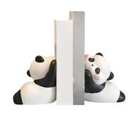 Fermalibri per scaffalature - Supporto per tappo a libro a forma di panda in resina da 12 cm | Reggilibri creativi Panda bugiardi per libri pesanti camera da soggiorno scrittori