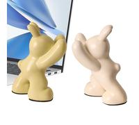 Fermalibri per scaffali, fermatori di libri, per scaffali, scultura moderna a forma di coniglio, statua animale per biblioteca, soggiorno, studio, camera da letto, casa