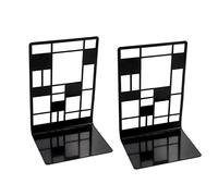 Fermalibri Per Ufficio Scuola BOCK ENDS, eleganti Conforne in metallo Creative Hollow-Out Book Stands Regalo creativo Bookend Supporti for scaffali, 1 paio Decorativo