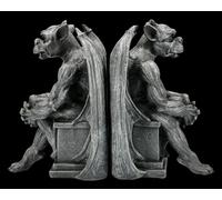 Fermalibri Set - Gargoyle Guardiano - Lesespaß Biblioteca Gotico Regalo H 19,5