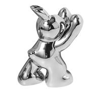 Fermalibri, supporto decorativo per fermalibri, scultura in ceramica, graziosa statua a forma di coniglietto per studio, soggiorno, camera da letto, appassionati di lettura, insegnanti