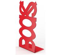 55008 Q.TA'. 10 FERMALIBRO IN ACCIAIO BOOKS ROSSO