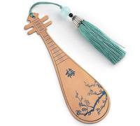 Fermalibro, segnalibro, Metal Bookmark Chinese Style with Tassel Classical Instrument Stainless Steel 1.50x4.65Inch Multiple Styles(Style 1)