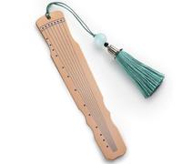 Fermalibro, segnalibro, Metal Bookmark Chinese Style with Tassel Classical Instrument Stainless Steel 1.50x4.65Inch Multiple Styles(Style 2)