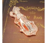 Fermapagine in metallo a forma di mano da donna, accessorio vintage per diari e quaderni di viaggiatori, clip decorative per gli amanti dei libri, giornalisti, scrittori di donne, oro rosa