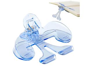 Fermapagine Lettura - Trasparente, Clip Libro, Gancio Manuale | Portatile 12° Fermo Pagine Con Angolo Ergonomico, Supporto Lettura Per Libri Ricettari Studio Casa Scuola Cucina Viaggi