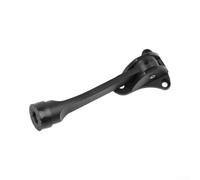 Fermapavimento per porte interne Leva Pedale Design Stabile | Corpo in lega di zinco, base in gomma antiscivolo, facile funzionamento del piede, finitura argento, durevole (nero)