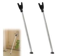 Fermaporta, 2PCS Barra Di Sicurezza Per Porte Con Base Antiscivolo A 360° Altezza Regolabile 48-138cm Per Porte Scorrevoli Finestre D'Ingresso Portefinestre Appartamenti Abitazioni