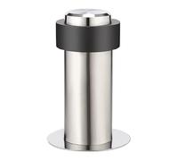 Fermaporta 45/66/80 mm di altezza Contemporaneo di sicurezza Cilindrico Fermaporta for montaggio a pavimento, Acciaio inossidabile spazzolato(55 * 60mm)