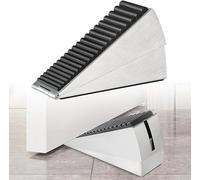 Fermaporta 7,6 cm in gomma - Cuneo antiscivolo per porte pesanti - Fondo caricato a molla Turchia, Comprimibile e stabile per tutte le superfici interne ed esterne