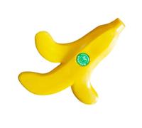 Fermaporta a - 19 x 15 x 3,2 cm, fermaporta decorativo, a forma di banana e, di protezione per pavimenti per porte in legno, decorazione della stanza, ufficio, sicurezza della casa