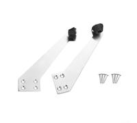 Fermaporta a 90 gradi in acciaio inox, confezione da 2 con punta in gomma resistente per assorbimento degli urti e protezione della porta (1)