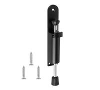 Fermaporta a calci, Fermaporta a molla Piede Kickdown Stop Telescopio Robusto supporto for serratura a pedale in lega di zinco Parete protettiva resistente(One Black)