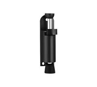 Fermaporta a calci, Supporto telescopico a pedale Fermaporta in metallo Posizione regolabile con cunei for freno a Protezione da parete Strumenti domestici(Black,S)