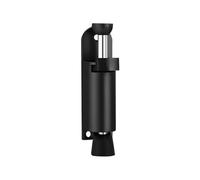 Fermaporta a calci, Supporto telescopico a pedale Kit di sicurezza for porta caricato a molla Posizione regolabile con cunei freno a for la cucitura inferiore(Black,L)
