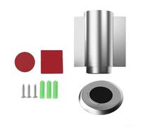 Fermaporta a cuneo con alloggiamento in lega di zinco e base magnetica per un efficace posizionamento della porta interna senza installazione permanente (argento)