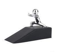 Fermaporta a cuneo in gomma in lega di zinco, 10 x 4 x 6,5 cm, antivento e resistente agli urti, per casa e ufficio