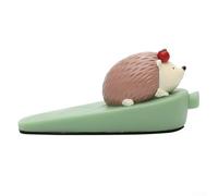 Fermaporta a cuneo in PVC e smalto con fondo in peluche per protezione del pavimento, design silenzioso anti-collisione, adatto per spazi di 0,6-1,2 cm, cane gatto (E)