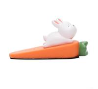 Fermaporta a cuneo in silicone per uso domestico, anti-collisione, antiscivolo, a forma di simpatico cartone animato (cane/gatto/coniglietto), 13,5 x 6 x 6 cm (C)