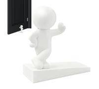 Fermaporta a da 15 cm, antiscivolo, fermaporta decorativo con impugnatura stabile per ufficio, camera da, soggiorno, camera dei bambini, tiene le porte saldamente in posizione