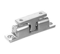 Fermaporta a Doppia Sfera in Acciaio Inox Argento 32 Mm
