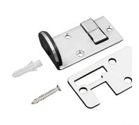 Fermaporta a doppio uso in acciaio inossidabile con viti per blocco e sicurezza antivento, direzione di apertura a sinistra o a destra (8 cm)