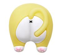 Fermaporta a forma di cartone animato, protezione da parete, 3 pezzi, adesivo per maniglia della porta a forma di gatto, senza fori, assorbe gli urti, protezione da parete per sala studio, bagno