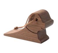 Fermaporta a forma di cucciolo in colore noce e legno, 10x3,5x6,5 cm(Walnut Color,1 pcs)