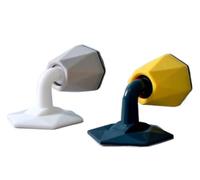 Fermaporta a forma di diamante, senza perforazione, con ventosa, in silicone, antivento, anti-sbattimento, adesivo, per protezione da parete