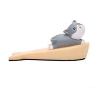 Fermaporta a forma di figura carina, anti collisione, con fondo in peluche per la protezione del pavimento (B)