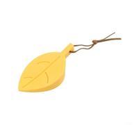 Fermaporta a forma di foglia, in plastica morbida, anti-pizzicamento, per la sicurezza dei bambini, protezione antiscivolo per porte di casa e ufficio, vari colori (giallo)
