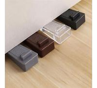 Fermaporta a forma di freccia, anti-collisione, in gomma nascosta, riutilizzabile, silenzioso, per camera da letto, 9,6 x 4,5 x 2,3 cm (4 pezzi, misti)