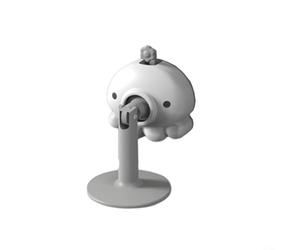 Fermaporta a forma di polipo, non richiede attrezzi per l'installazione, stabile su superfici dure e moquette, struttura in ABS per affidabilità (grigio)