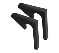 Fermaporta a Gancio per Maniglia con Slot da Muro | Design slot dedicato, blocca maniglia stabile, riduce segni muro, installazione interna ed esterna(black 10pcs)