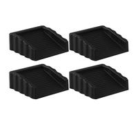 Fermaporta a in, 6,1 x 6,1 x 2,5 cm, design antiscivolo a due vie con robusta base antiscivolo, blocco per porte d'ingresso per la privacy, casa, hotel, sicurezza e sicurezza