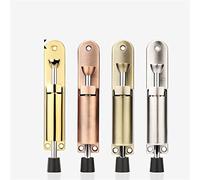 Fermaporta a leva a pedale in lega di zinco Kickdown regolabile Supporto for porta in bronzo Fermaporta Hardware Raccordi tampone porta 1 Pz(Silver)