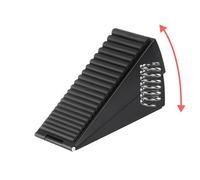 Fermaporta a molla, alto fino a 7,6 cm, regolabile, forte e resistente, con supporto per il fondo di qualsiasi porta pesante