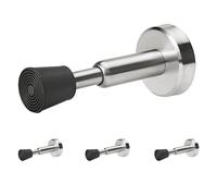 Fermaporta a molla, fermaporta idraulici in acciaio inox con punta in gomma, altezza 4"(Silver,4pcs)