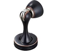 Fermaporta a parete Forte fermaporta magnetico anticollisione, Sospensione spessa Tipo di pavimento a doppia funzione regolabile in altezza, for porta del bagno, Nero(Bronze)